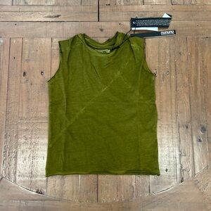 Nununu Sleeveless Asymmetrical Cotton Tee Shirt Kids 2-3 Years Green New Edgy